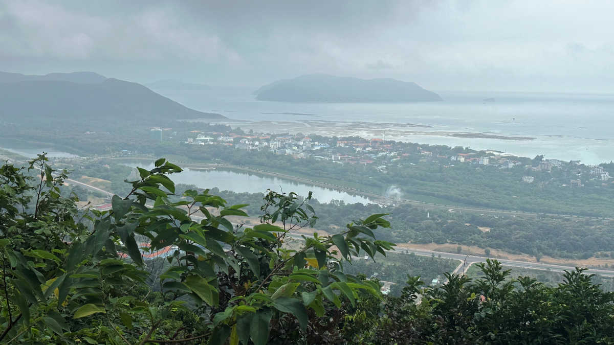 view from the top of the lookout tower on the edge of the national park.